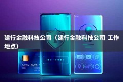 建行金融科技公司（建行金融科技公司 工作地点）