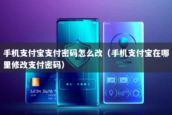 手机支付宝支付密码怎么改(手机支付宝在哪里修改支付密码)